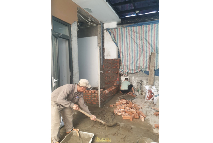 Thi công biệt thự 3 tầng TC23093, giai đoạn thi công phần thô – ảnh thi công thực tế
