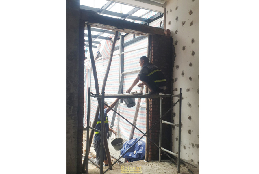 Thi công biệt thự 3 tầng TC23093, giai đoạn thi công phần thô – kết cấu phần thô (5)