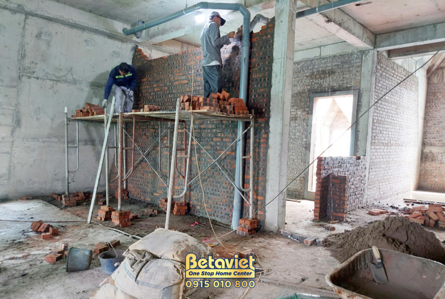 Thi công biệt thự 3 tầng cổ điển TC22030, giai đoạn thi công phần thô – kết cấu phần thô (10)