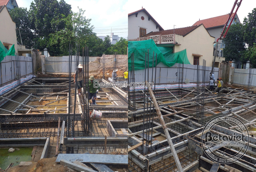 Thi công biệt thự 3 tầng hiện đại TC21062, giai đoạn thi công phần thô – kết cấu phần thô (7)
