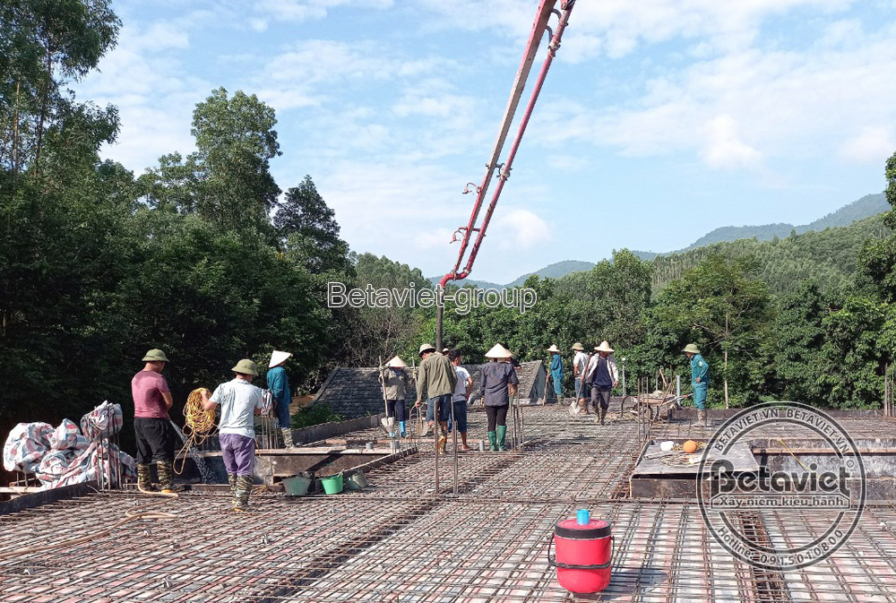 Thi công biệt thự 2 tầng tân cổ điển TC21101, giai đoạn thi công phần thô – kết cấu phần thô (7)
