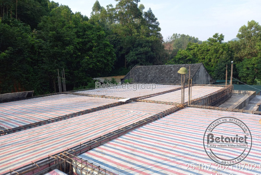 Thi công biệt thự 2 tầng tân cổ điển TC21101, giai đoạn thi công phần thô – ảnh thi công thực tế (2)