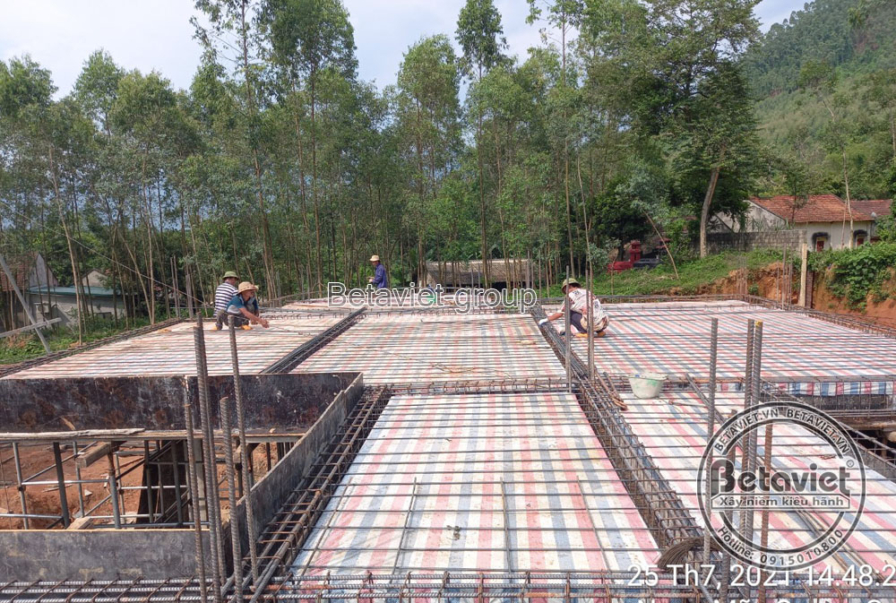 Thi công biệt thự 2 tầng tân cổ điển TC21101, giai đoạn thi công phần thô – kết cấu phần thô (5)