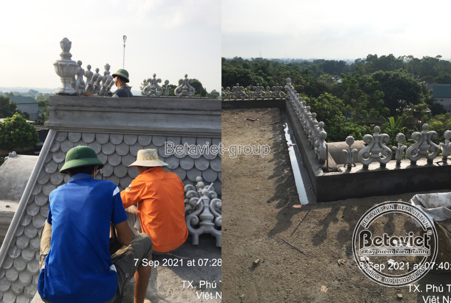 Thi công biệt thự 3 tầng tân cổ điển TC21006, giai đoạn thi công phần thô – mặt ngoài công trình (4)