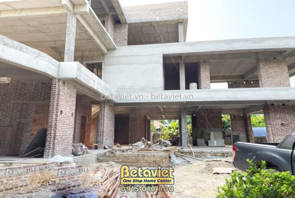 Thiết kế thi công biệt thự hiện đại 3 tầng trọn gói tại Thái Nguyên – TC22071