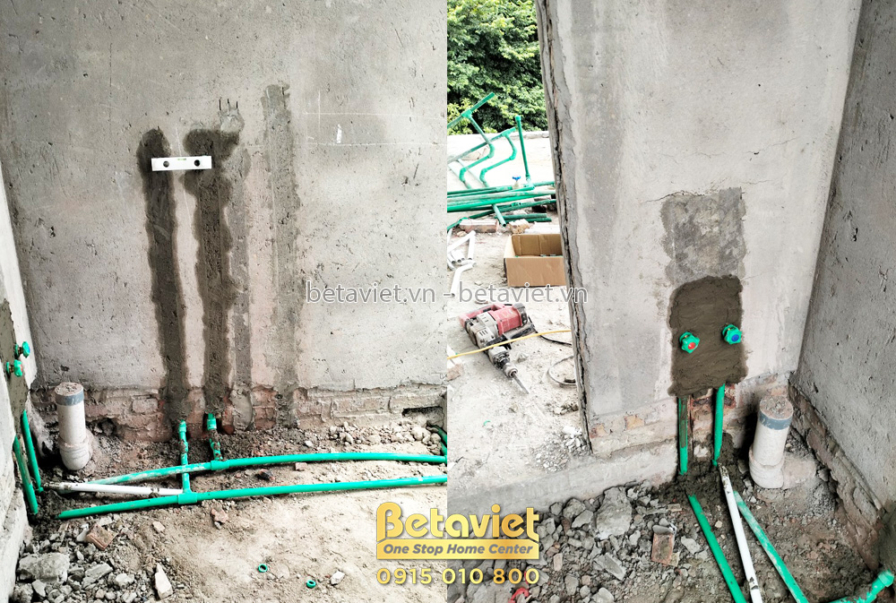 Thi công biệt thự 3 tầng hiện đại TC22071, giai đoạn thi công nội thất – ảnh thi công thực tế