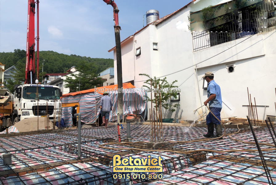 Thi công biệt thự 2 tầng TC22056, giai đoạn thi công phần thô – kết cấu phần thô