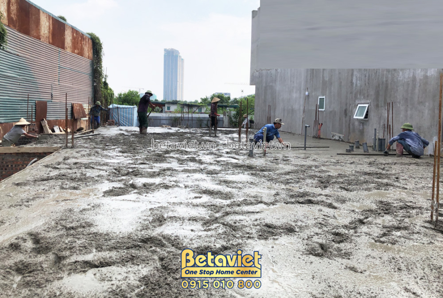 Thi công biệt thự 2 tầng TC22056, giai đoạn thi công phần thô – kết cấu phần thô (17)