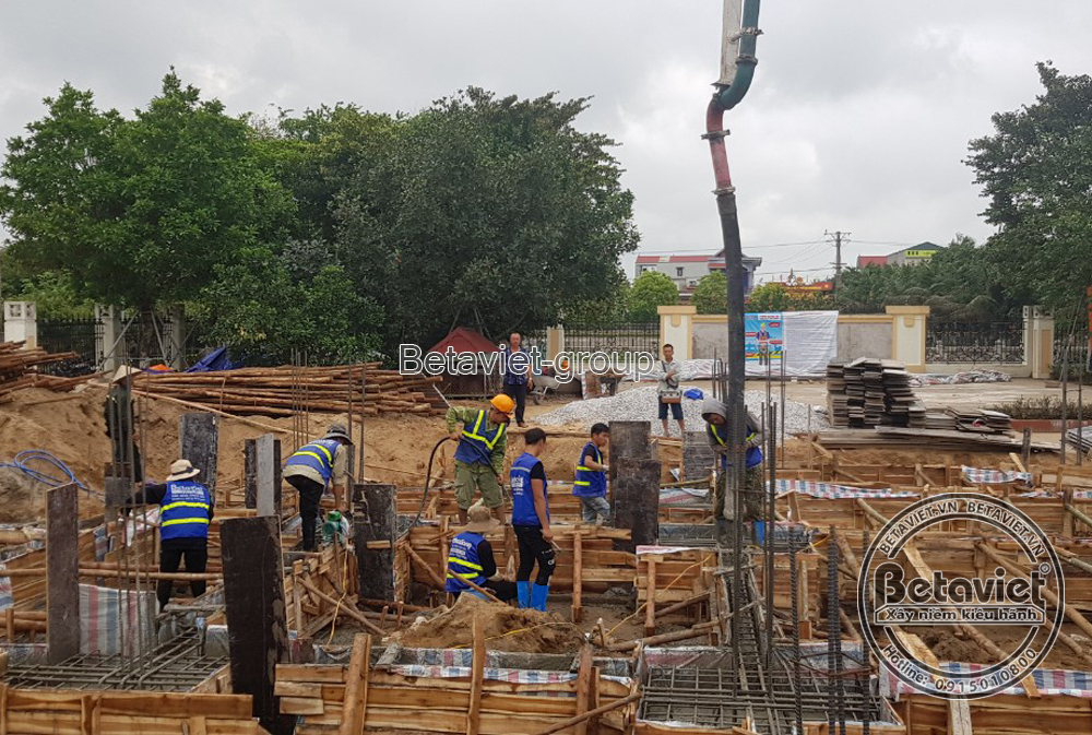 Thi công xây nhà biệt thự 2 tầng tân cổ điển 274m2 tại Thái Bình