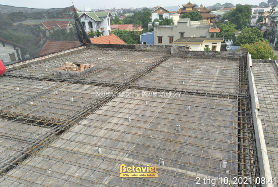 Thi công biệt thự 3 tầng hiện đại TC21062, giai đoạn thi công phần thô – kết cấu phần thô