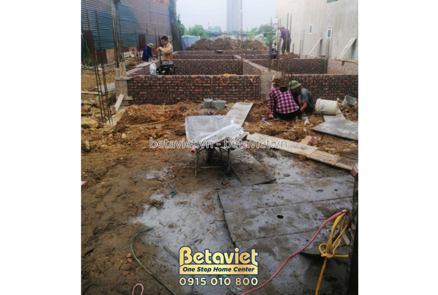 Thi công biệt thự 2 tầng TC22056, giai đoạn thi công phần thô – kết cấu phần thô (13)