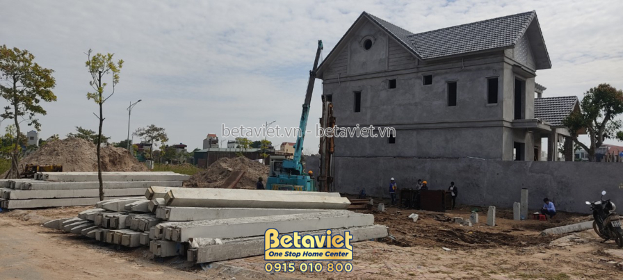 Thi công biệt thự 3 tầng hiện đại TC22156, giai đoạn thi công phần thô – mặt ngoài công trình (21)