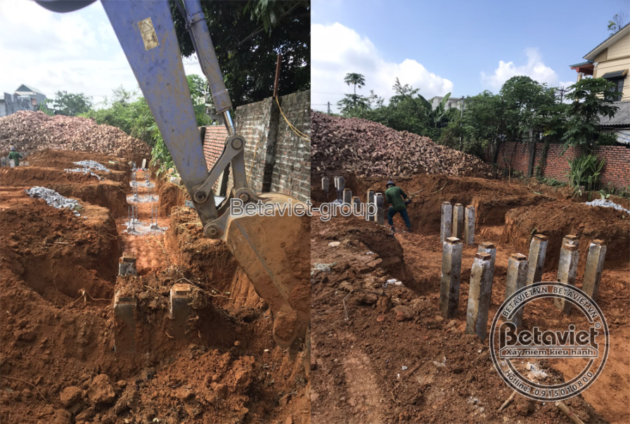 Thi công biệt thự TC21110, giai đoạn khởi công – kết cấu phần thô (8)