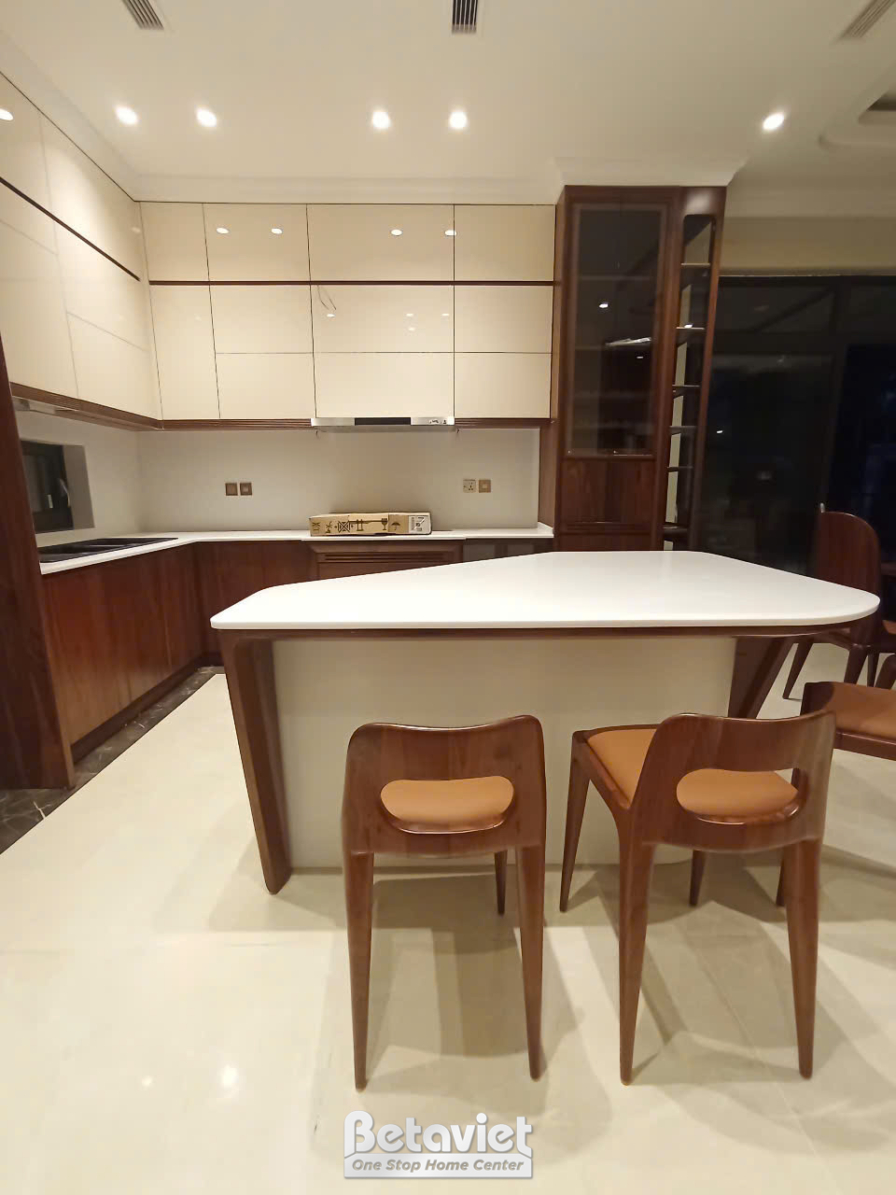 Thi công biệt thự 3 tầng TC23093, giai đoạn hoàn thành – phòng bếp và phòng ăn (6)