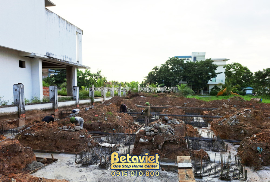Thi công biệt thự 3 tầng hiện đại TC22049, giai đoạn thi công phần thô – kết cấu phần thô (9)