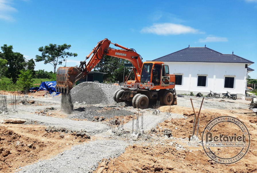 Thi công lâu đài 2 tầng cổ điển TC21083, giai đoạn khởi công – kết cấu phần thô (2)
