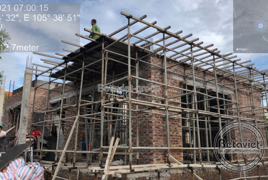 Thi công biệt thự 3 tầng hiện đại TC21062, giai đoạn thi công phần thô – mặt ngoài công trình (18)