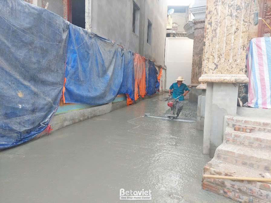 Thi công biệt thự 3 tầng tân cổ điển TC23101, giai đoạn thi công nội thất – phòng khách (8)