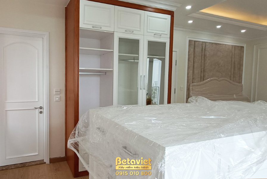 Thi công biệt thự TC21352, giai đoạn hoàn thành – phòng ngủ