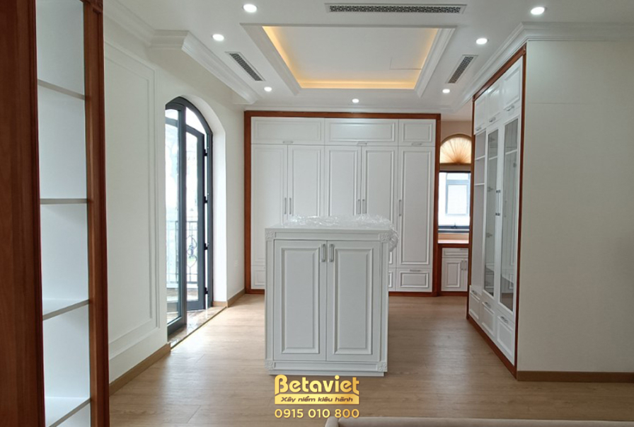 Thi công biệt thự TC21352, giai đoạn hoàn thành – mặt ngoài công trình