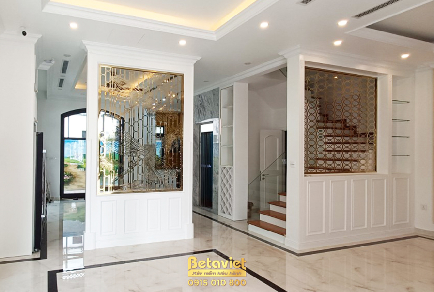 Thi công biệt thự TC21352, giai đoạn hoàn thành – sảnh chính (2)