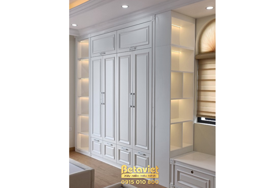 Thi công biệt thự TC21352, giai đoạn hoàn thành – phòng thay đồ (2)