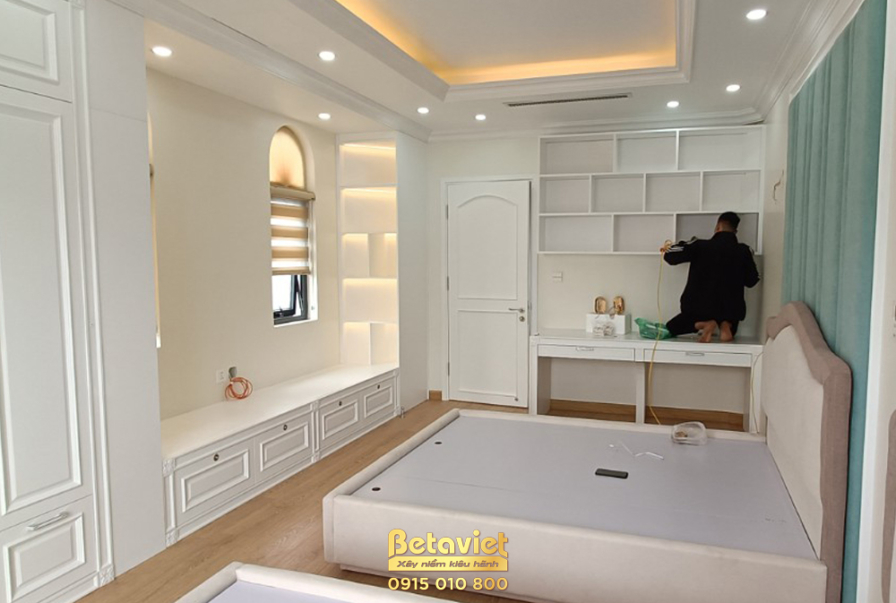 Thi công biệt thự TC21352, giai đoạn hoàn thành – phòng ngủ (3)