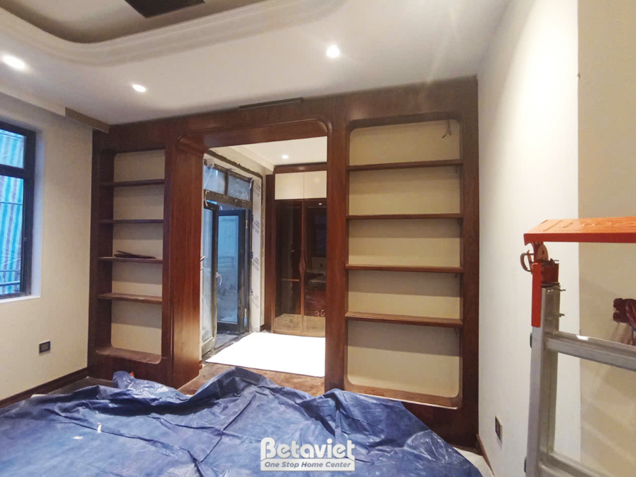 Thi công biệt thự 3 tầng TC23093, giai đoạn lắp đặt hoàn thiện – ảnh thi công thực tế