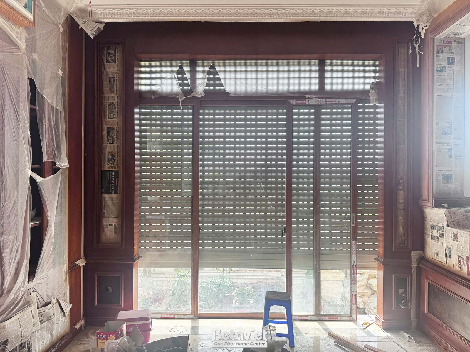 Thi công biệt thự 4 tầng TC22099, giai đoạn lắp đặt hoàn thiện – chi tiết hoàn thiện