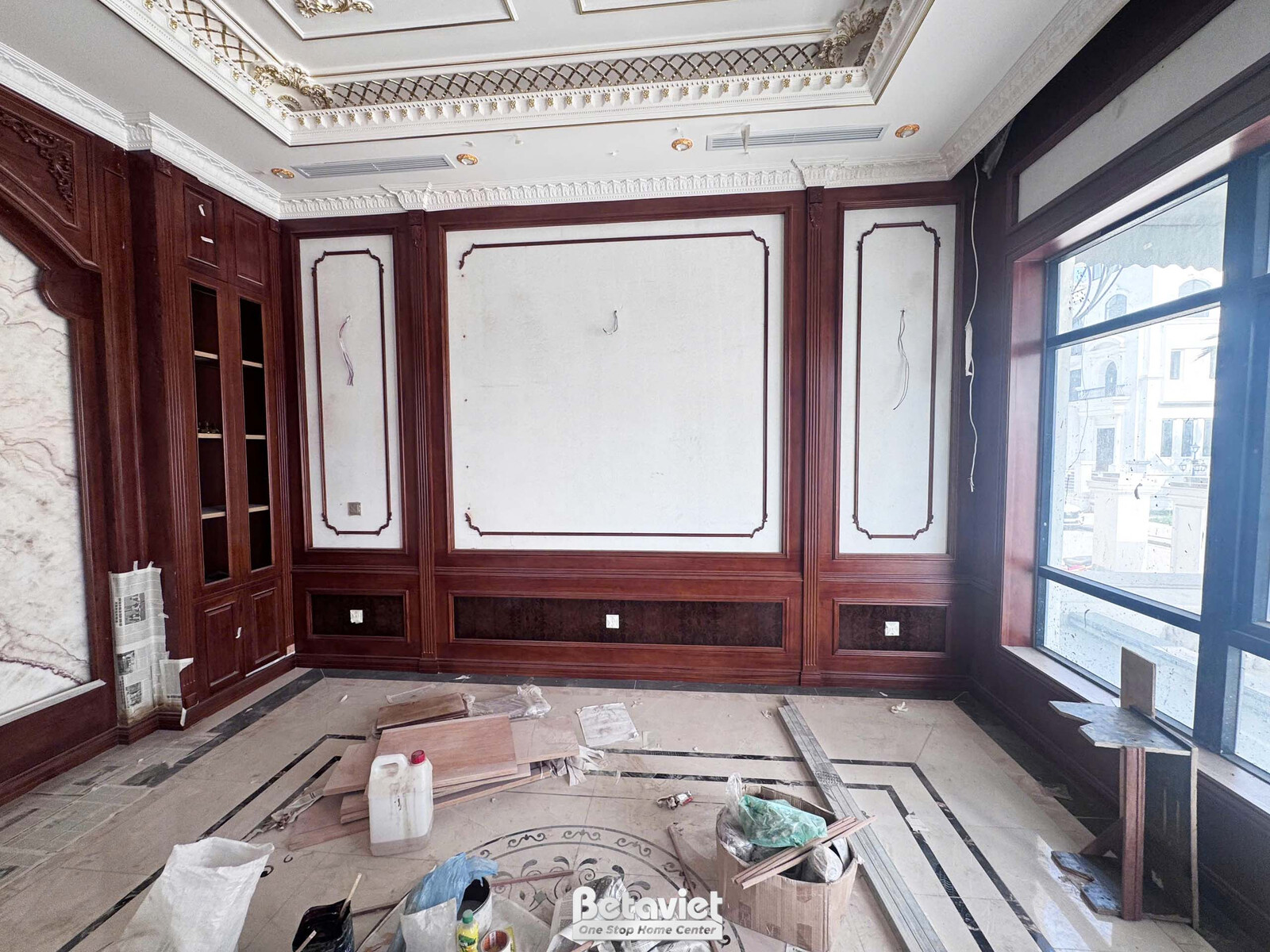 Thi công biệt thự 4 tầng TC22099, giai đoạn lắp đặt hoàn thiện – chi tiết hoàn thiện (2)