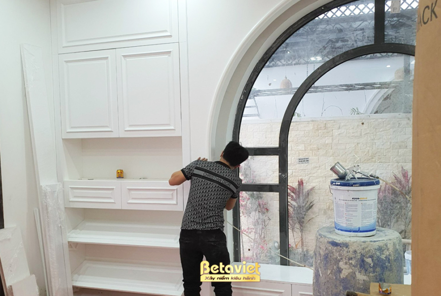 Thi công biệt thự TC21352, giai đoạn lắp đặt hoàn thiện – ảnh thi công thực tế (2)