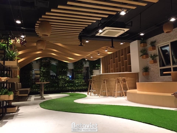 Thi công quán cafe độc đáo phong cách hiện đại – TC24973