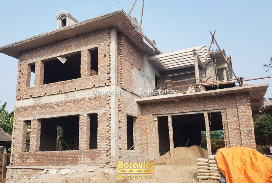 Thi công biệt thự TC21110, giai đoạn thi công phần thô – kết cấu phần thô (4)
