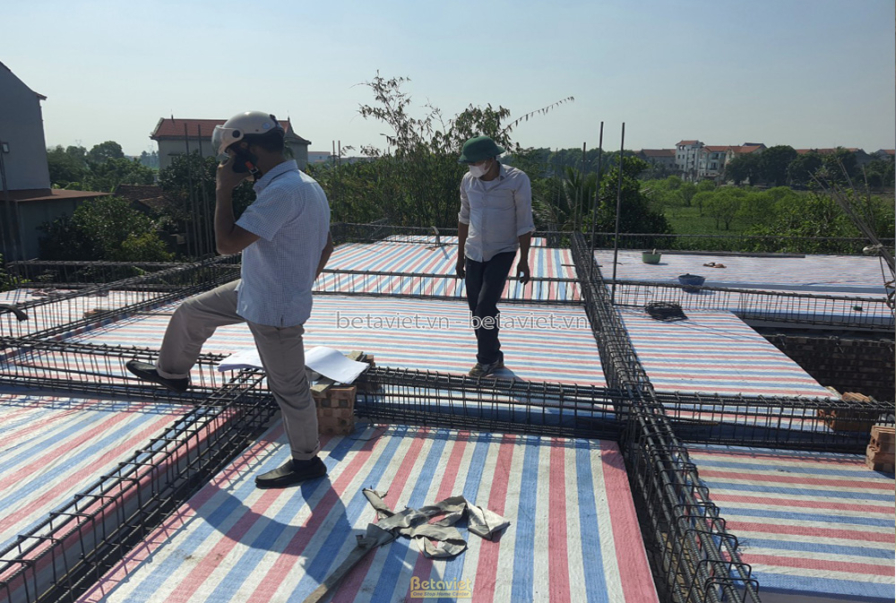 Thi công biệt thự 2 tầng TC23083, giai đoạn thi công phần thô – kết cấu phần thô