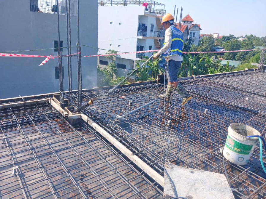 Thi công biệt thự 4 tầng hiện đại TC24063, giai đoạn thi công phần thô – ảnh thi công thực tế (15)