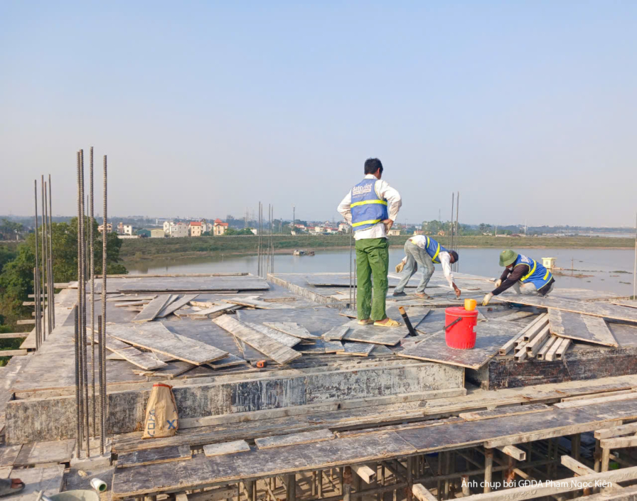 Thi công biệt thự 4 tầng hiện đại TC24063, giai đoạn thi công phần thô – kết cấu phần thô (3)