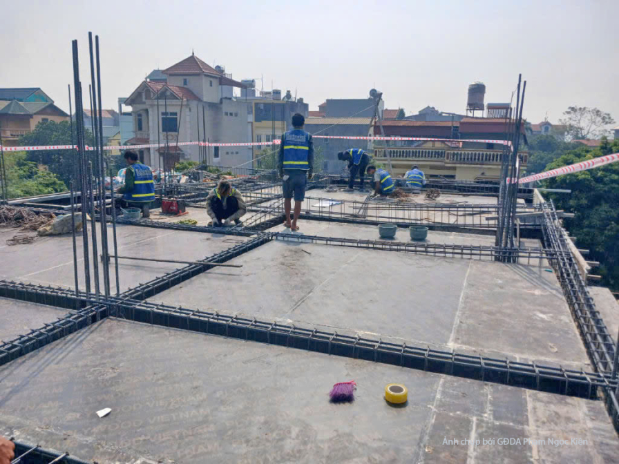 Thi công biệt thự 4 tầng hiện đại TC24063, giai đoạn thi công phần thô – kết cấu phần thô (4)