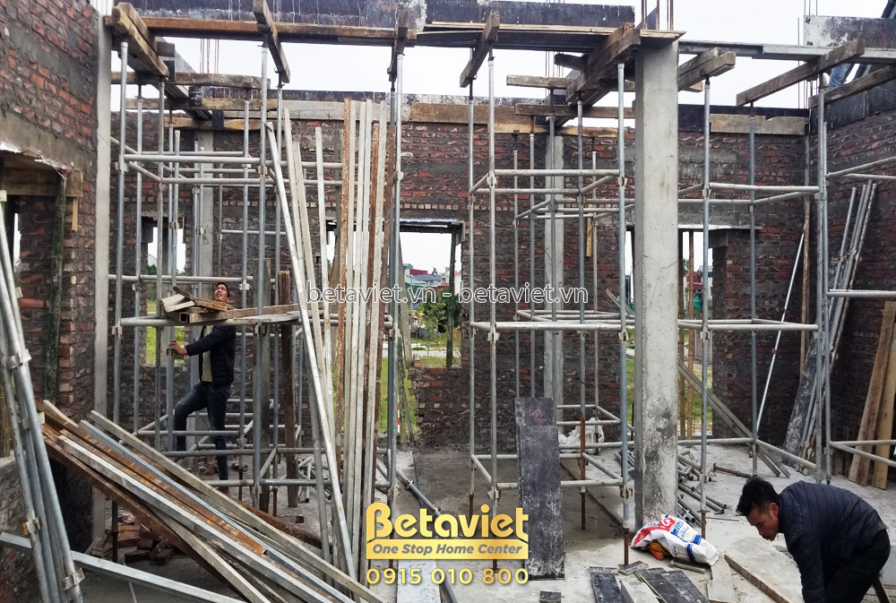 Thi công biệt thự 3 tầng hiện đại TC22156, giai đoạn thi công phần thô – mặt ngoài công trình (12)
