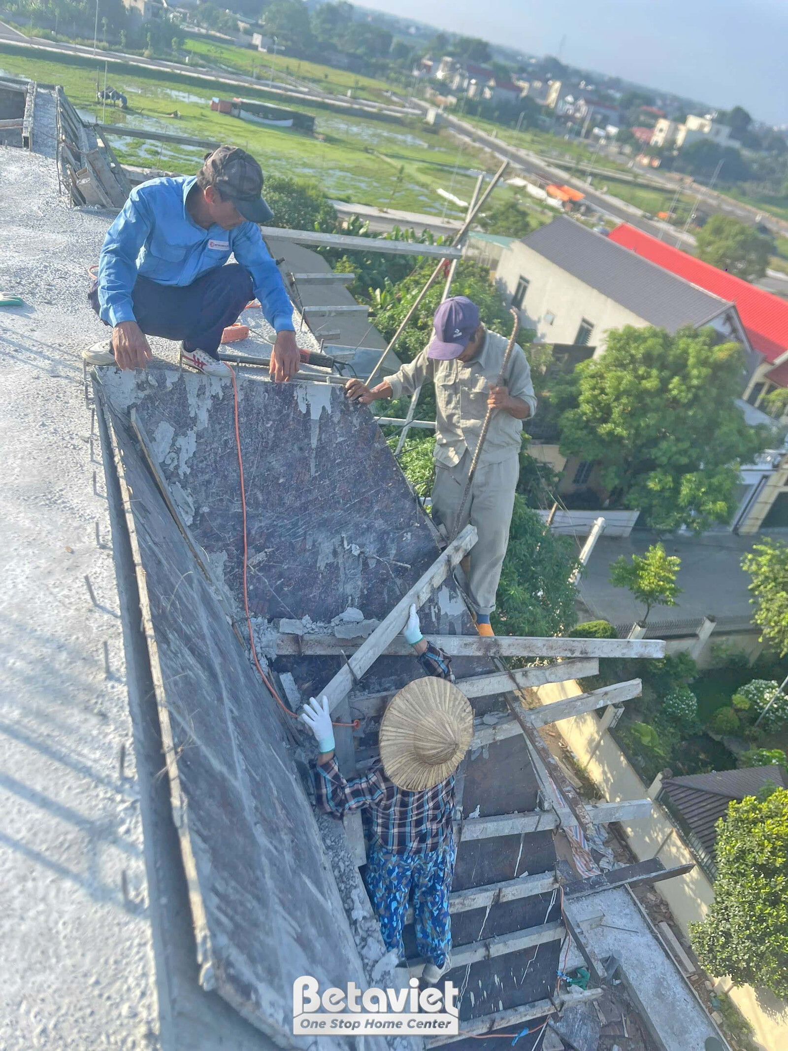 Thi công dinh thự tân cổ điển TC23082, giai đoạn thi công phần thô – mặt ngoài công trình (30)