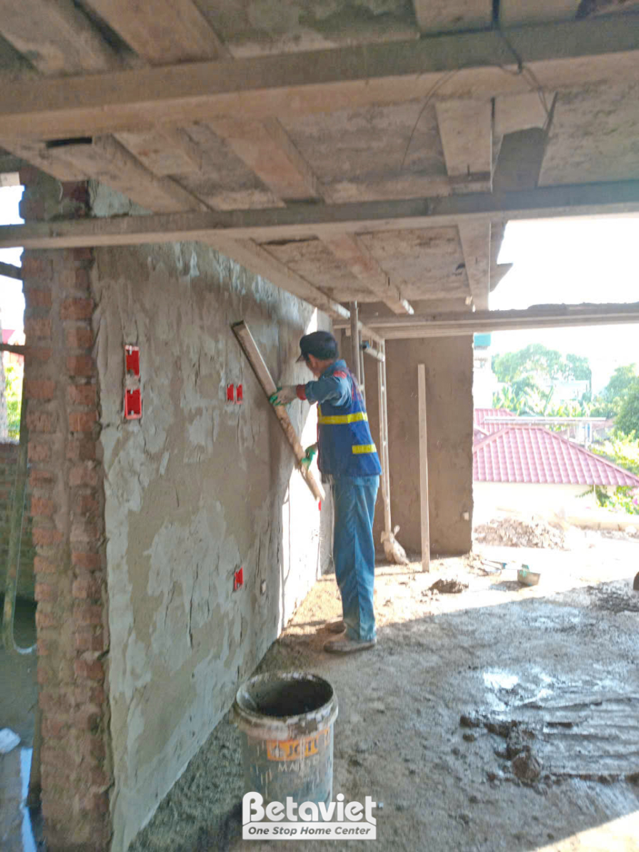 Thi công dinh thự tân cổ điển TC23082, giai đoạn thi công phần thô – mặt ngoài công trình (31)