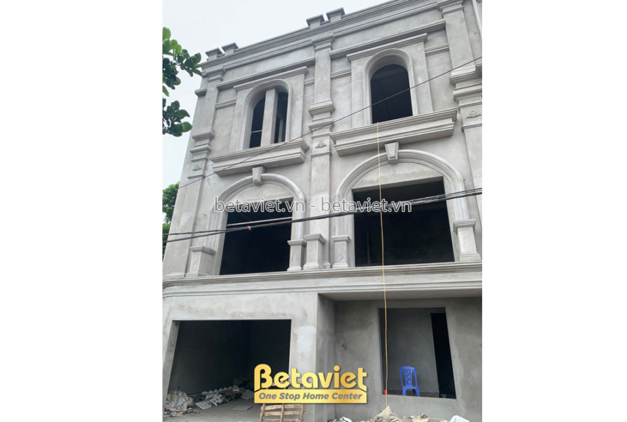 Thi công biệt thự 3 tầng TC23026, giai đoạn thi công phần thô – mặt ngoài công trình (2)