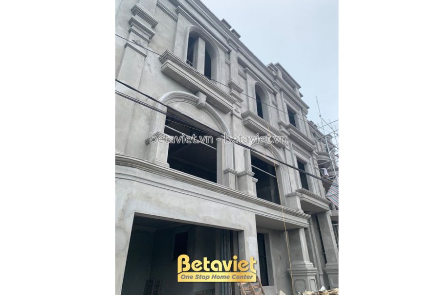 Thi công biệt thự 3 tầng TC23026, giai đoạn thi công phần thô – mặt ngoài công trình