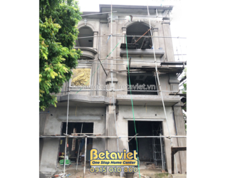 Thi công phần thô dự án biệt thự trọn gói 3 tầng tại Hà Nội – TC21153