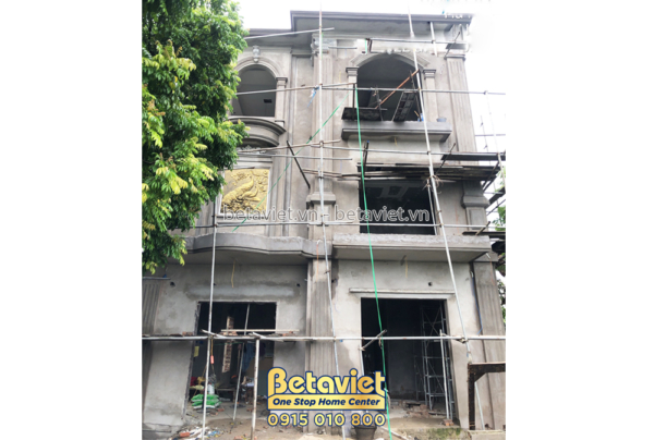 Thi công phần thô dự án biệt thự trọn gói 3 tầng tại Hà Nội – TC21153
