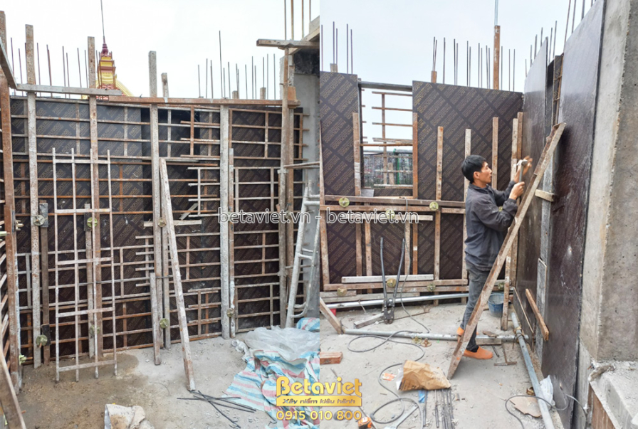 Thi công biệt thự 5 tầng TC21061, giai đoạn thi công phần thô – kết cấu phần thô (19)
