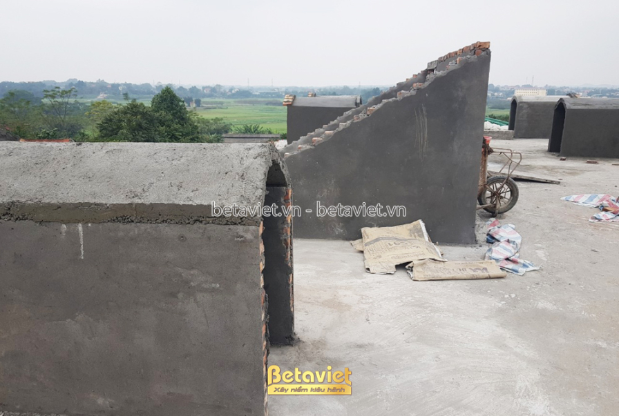 Thi công biệt thự TC21110, giai đoạn thi công phần thô – ảnh thi công thực tế (2)