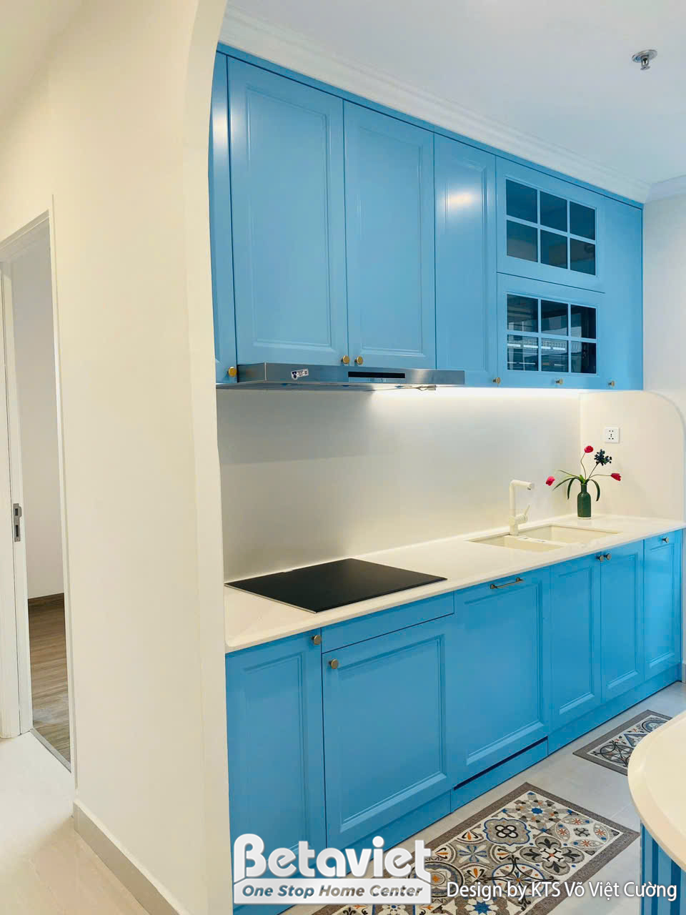 Thiết kế nội thất phòng bếp căn hộ hiện đại NT24411