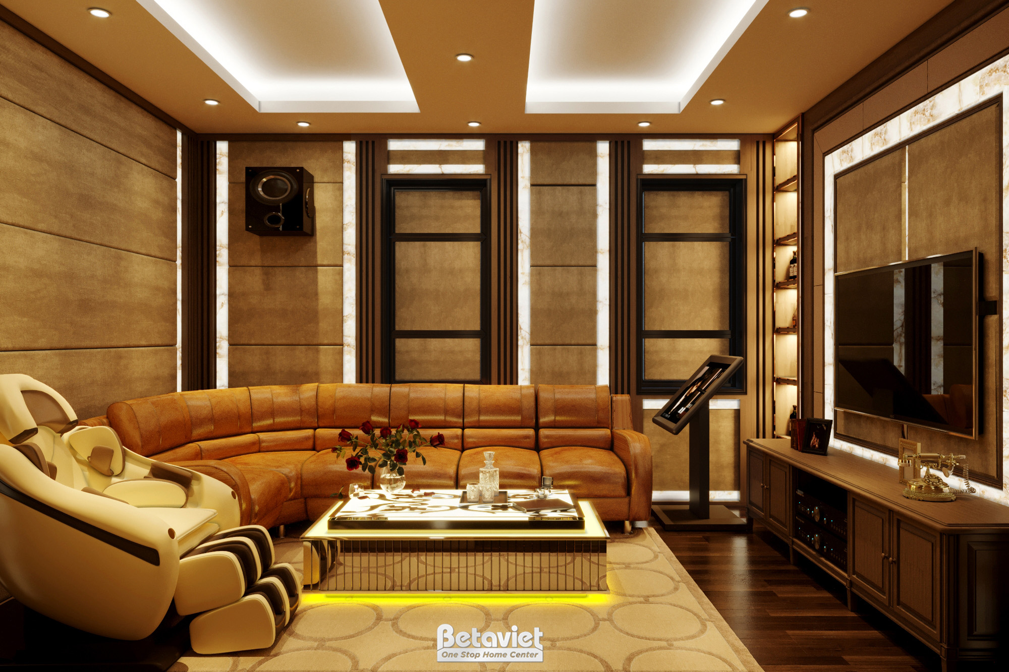 Thiết kế nội thất phòng giải trí KĐT The Manor Central Park NT21127