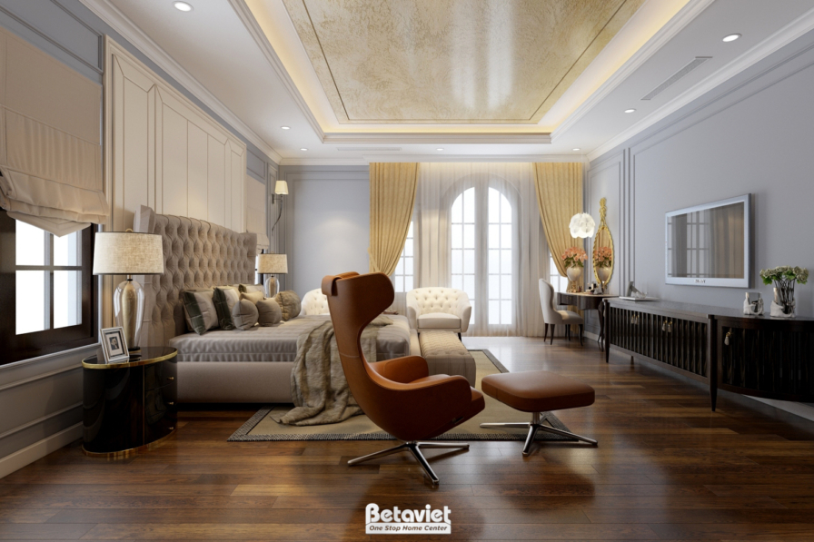 Nội thất phòng ngủ biệt thự Art Deco NT19106 – góc nhìn 10