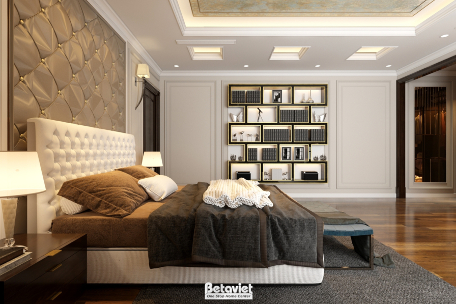 Nội thất phòng ngủ biệt thự Art Deco NT19106 – góc nhìn 4